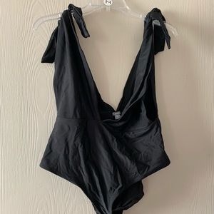 AERIE deep v one piece swim suit